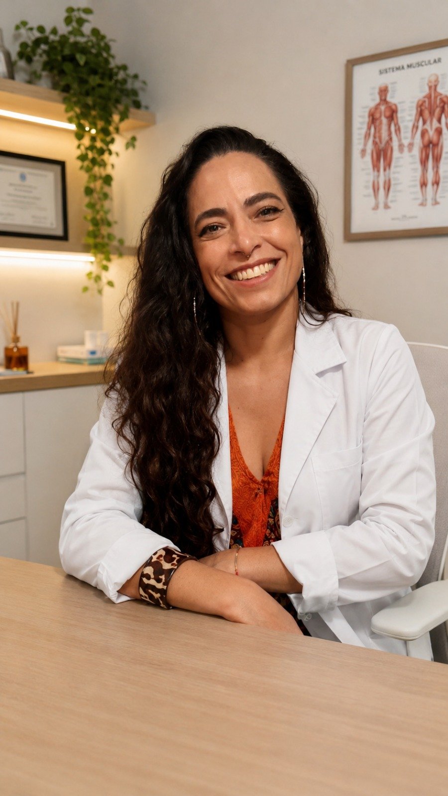 Dra. Regiane Rodrigues em seu consultório